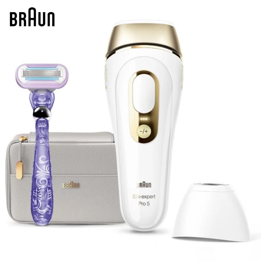 BRAUN シルクエキスパート Pro5 PL5158 脱毛器 ムダ毛 自宅 エステ 電動 アタッチメント シェーバー ブラウン (08) | BRAUN