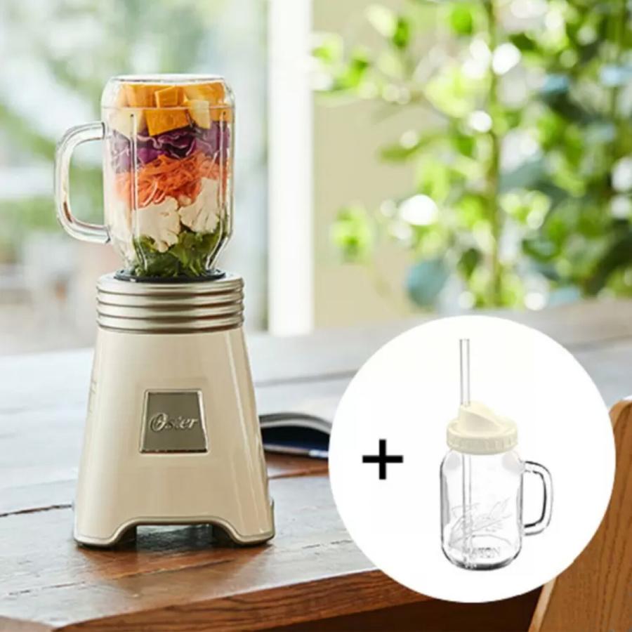 Oster BLSTMM2BWH040 ボールジャーブレンダー メイソンジャー ミキサー フード プロセッサー スムージー おしゃれ オスター (08) | Oster | 01