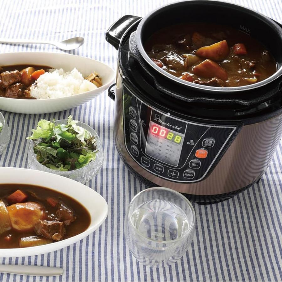 ワンダーシェフ OEDC30 マイコン電気圧力鍋 3L 簡単 圧力 調理 静音 鍋 時短料理 煮込み 電気 Wonder chef (10) | ワンダーシェフ | 02