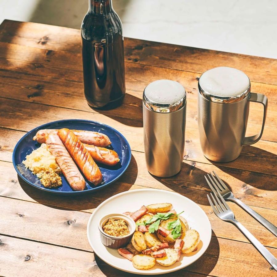 DOSHISHA OZFJ-450BGD ビール専科 ジョッキ 450ml ON℃ZONE オンドゾーン ビール 保冷 ドウシシャ (F) | ON℃ZONE | 02