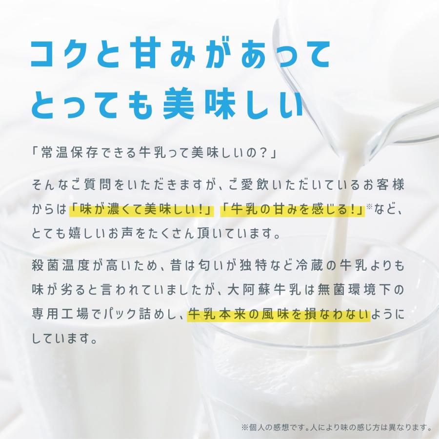大阿蘇牛乳 200ml くまモン 成分無調整 常温保存 長期保存 牛乳 ミルク らくのうマザーズ (06) |  | 03