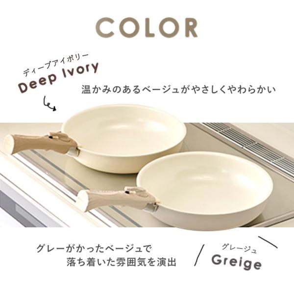 IRIS OHYAMA フライパン セット ih 白 取っ手が取れる IRIS OHYAMA フライパン セット ih 白 取っ手が取れる