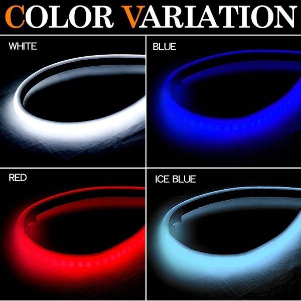 LED テープライト シリコンチューブライト 60cm 2本セット 全6色 デイ