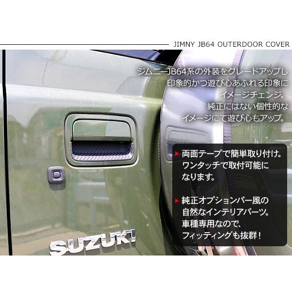 ジムニー JB64/JB74系 ドアノブプロテクター ラバー素材 全2色