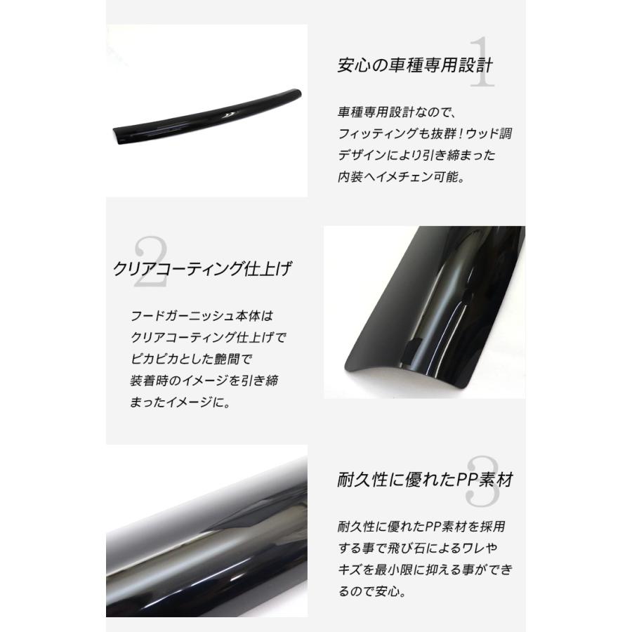 ジムニー JB64 シエラJB74系 ボンネット フードガーニッシュ PP素材