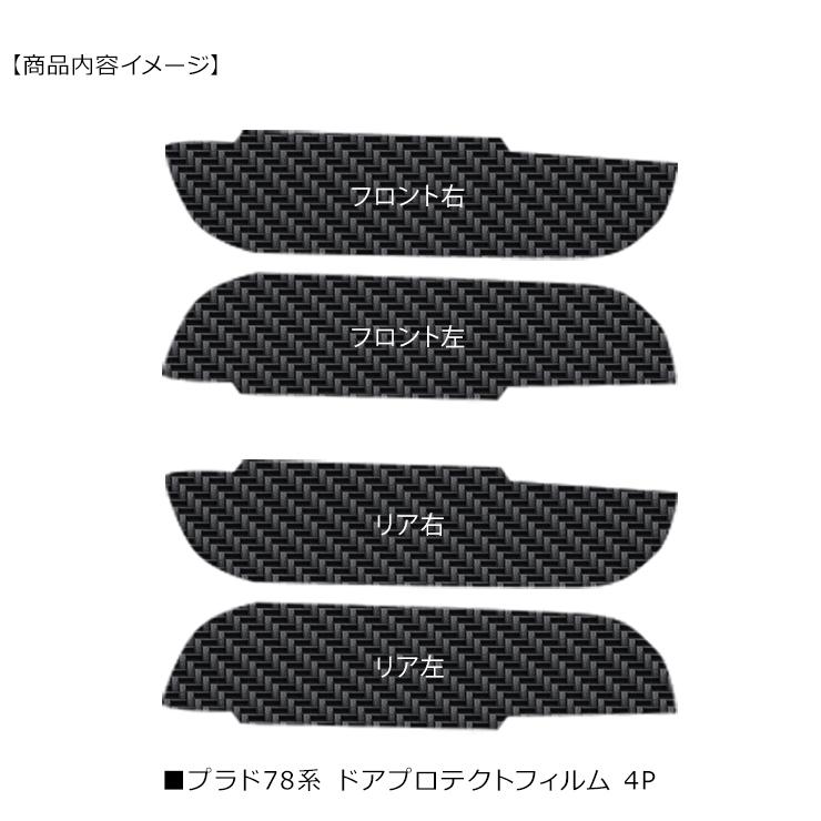 ランドクルーザープラド70 ランクルプラド78 ドア 保護フィルム ドア