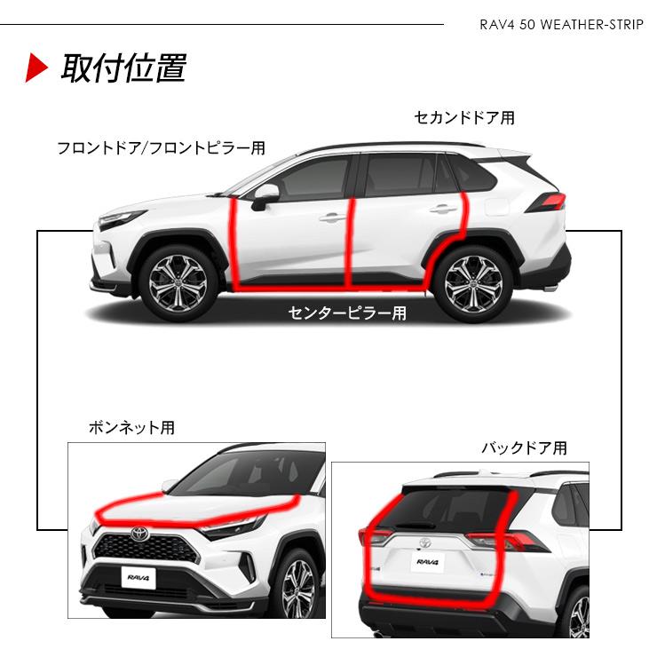 RAV4 静音ドアモール 低減 モール 静音計画 ドアエッジプロテクター 1