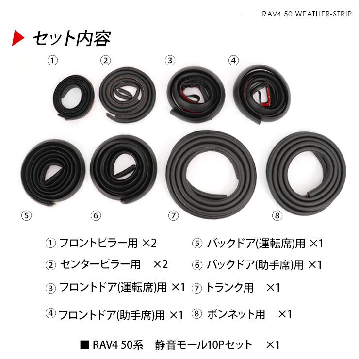 RAV4 静音ドアモール 低減 モール 静音計画 ドアエッジプロテクター 1