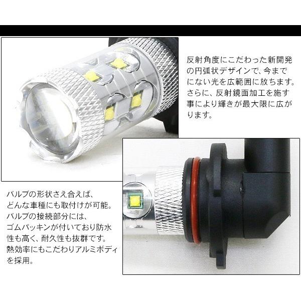 カローラフィールダー 120系 LED フォグランプ HB4 LEDフォグバルブ フォグライト 50W 超高性能LEDライト ZZE120 車検対応 6ヶ月保証 電装パーツ｜simply-shop｜03