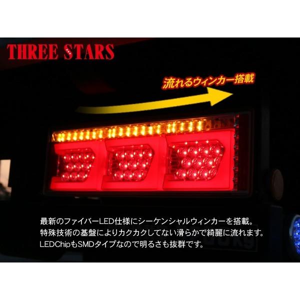 シーケンシャル ファイバー LED テールランプ 左右セット Ver2 Eマーク 
