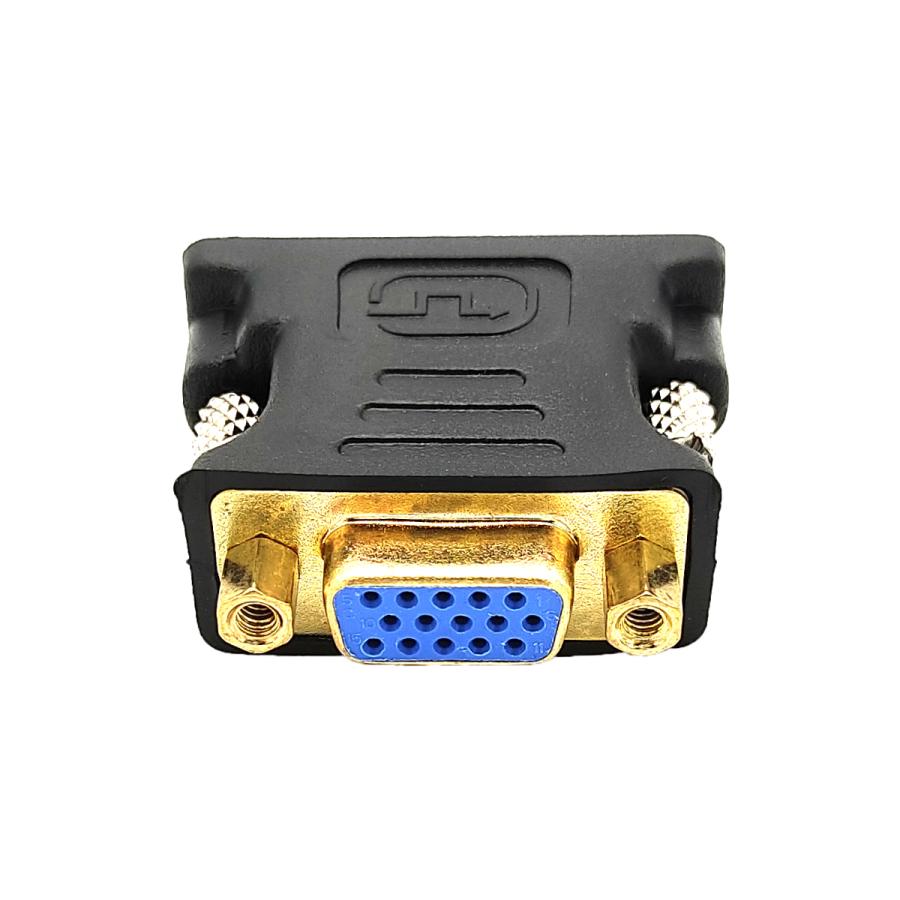 変換アダプタ コネクタ DVI-I（24+5ピン オス）→ VGA（D-Sub15