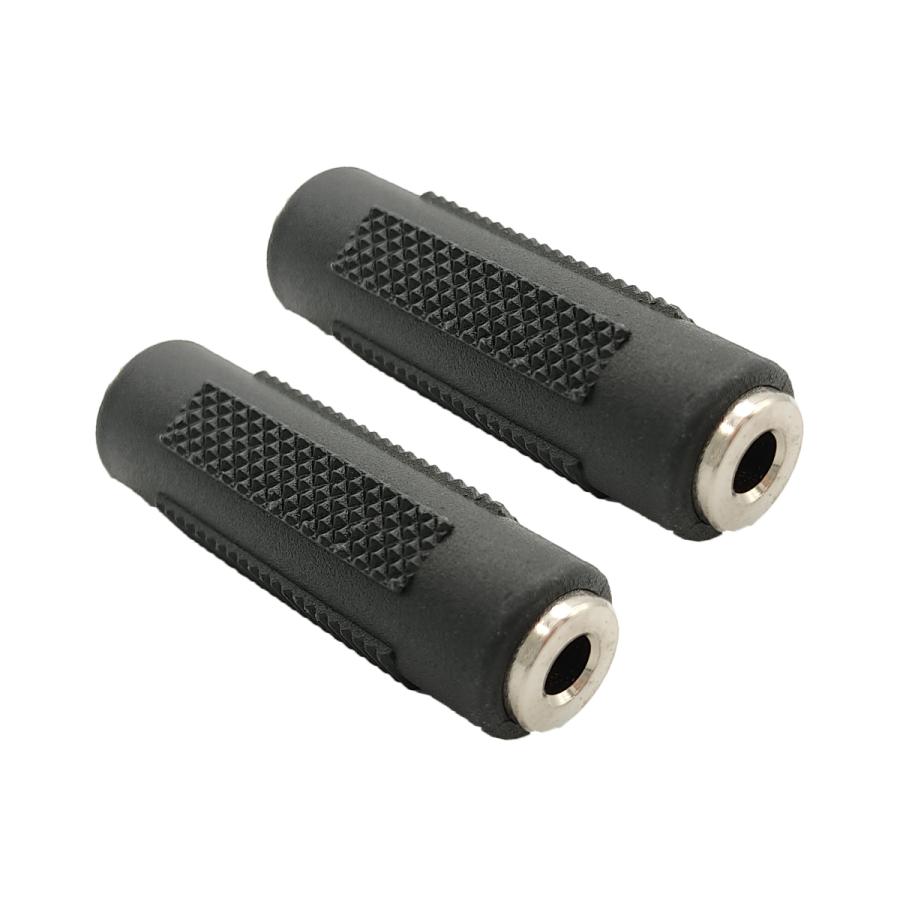 中継コネクタ ステレオミニプラグ 3.5mm (メス-メス) 2個セット
