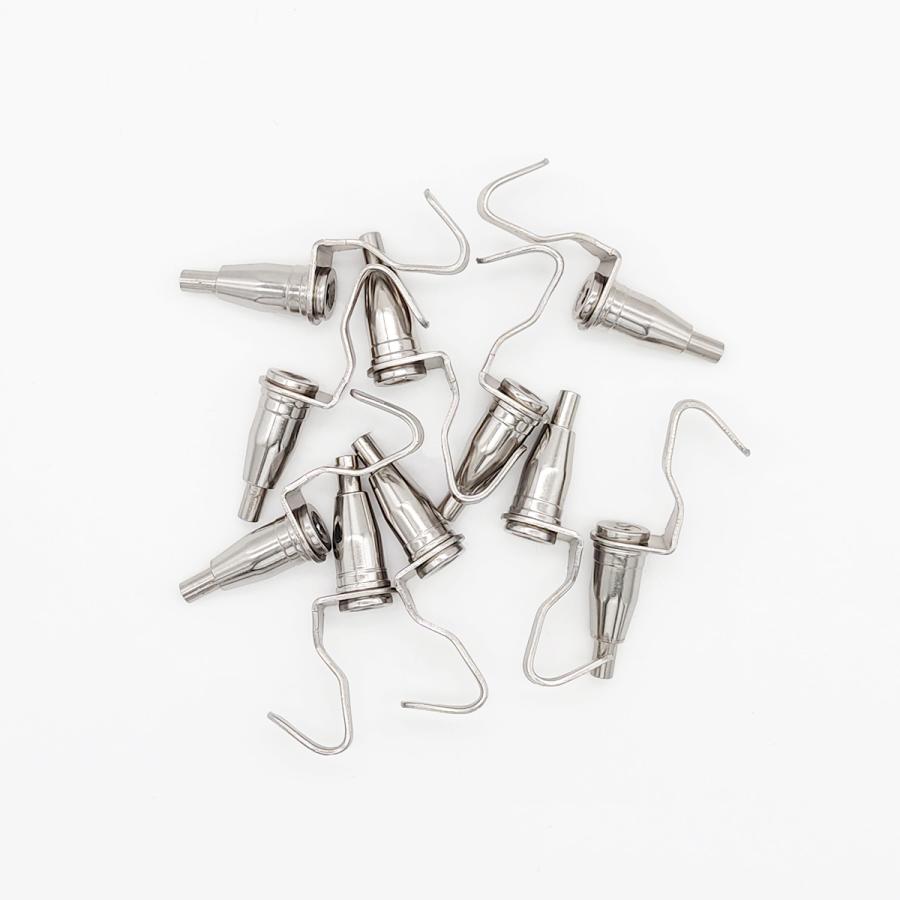 ピクチャーレール ワイヤーフック 吊り下げ金具 10個セット 自在金具 額受 壁掛け 落下防止 ピクチャーフック ステンレスフック 送料無料 | ブランド登録なし | 02