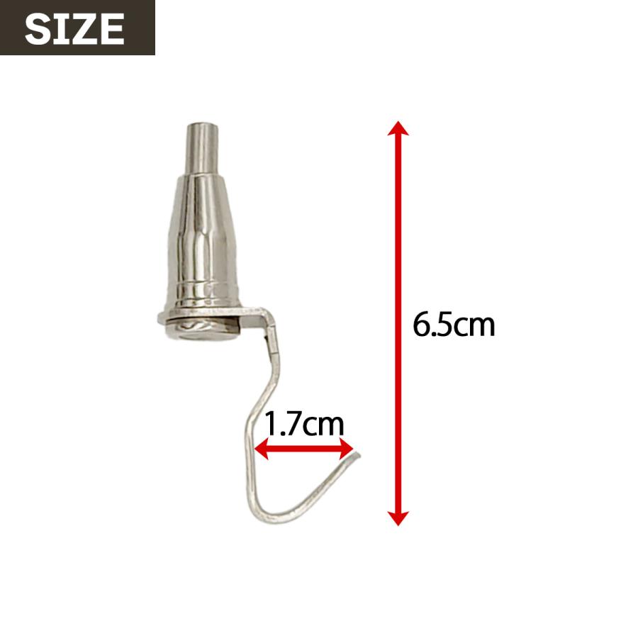 ピクチャーレール ワイヤーフック 吊り下げ金具 10個セット 自在金具 額受 壁掛け 落下防止 ピクチャーフック ステンレスフック 送料無料 | ブランド登録なし | 05