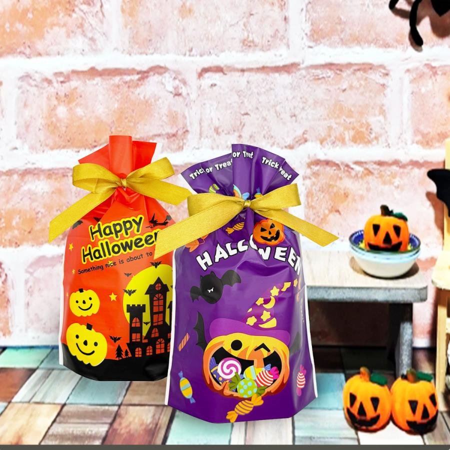 ラッピング 袋 ハロウィン クリスマス 各6種 マチあり リボン付き プレゼント ギフト 包装 小分け袋 贈り物用 イベント 送料無料 |  | 01