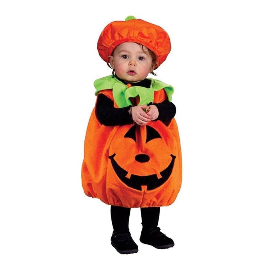 パンプキン キッズ コスチューム ハロウィン コスプレ フィンガーライト付き かぼちゃ 衣装 服 送料無料 |  | 01
