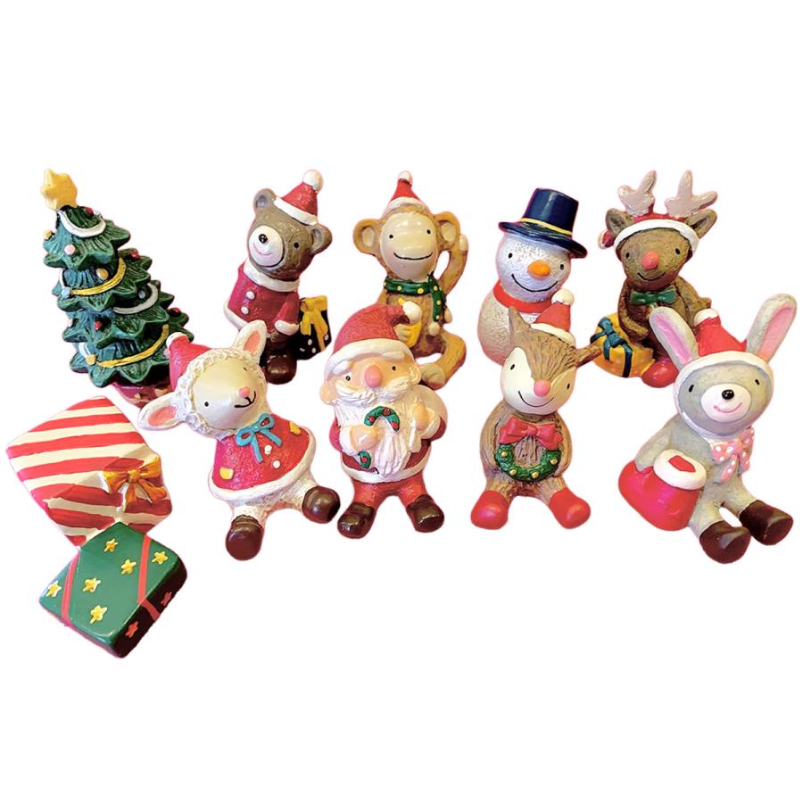 クリスマス オーナメント 10種セット 飾り サンタクロース トナカイ