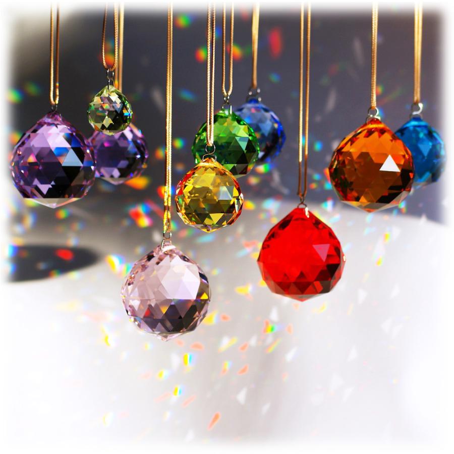 サンキャッチャー 水晶 パーツ クリスタルガラス インテリア飾り 装飾 3cm 12個セット 送料無料 |  | 03