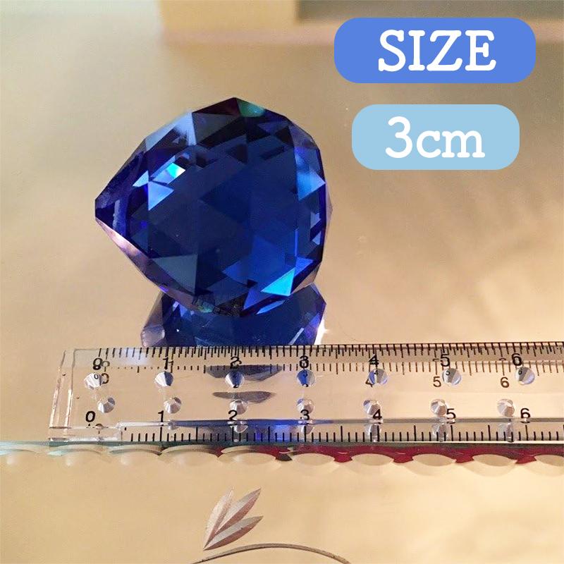 サンキャッチャー 水晶 パーツ クリスタルガラス インテリア飾り 装飾 3cm 12個セット 送料無料 |  | 04