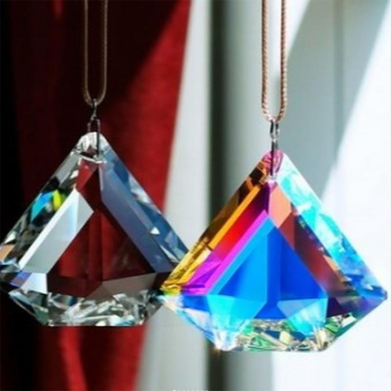 サンキャッチャー 水晶 インテリア飾り パーツ 装飾 K9ガラス ダイヤモンド型 6個セット 送料無料 |  | 01