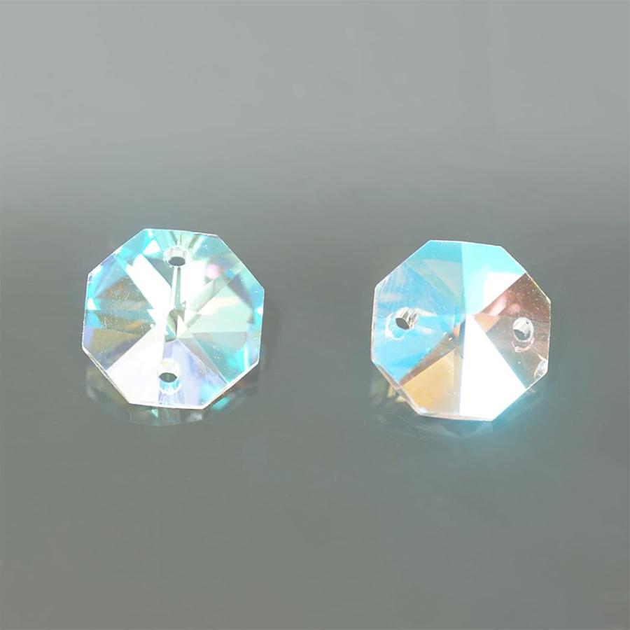 サンキャッチャー 水晶 インテリア飾り パーツ 1.4cm 2つ穴 大容量セット 装飾 K9 クリスタルガラス パーツ オクタゴン 八角 送料無料 |  | 06