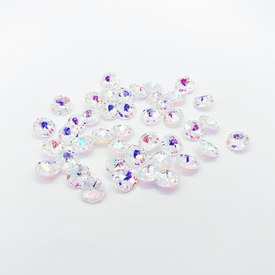サンキャッチャー 水晶 インテリア飾り パーツ 1.4cm 2つ穴 大容量セット 装飾 K9 クリスタルガラス パーツ オクタゴン 八角 送料無料 |  | 07
