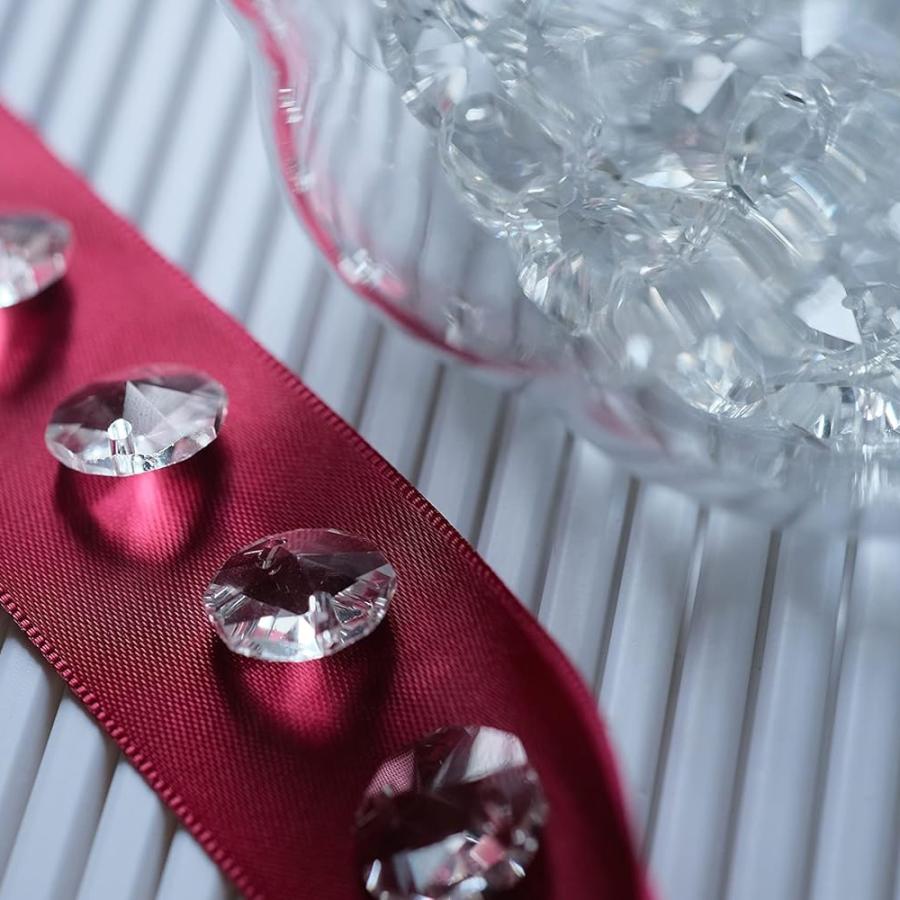 サンキャッチャー 水晶 インテリア飾り パーツ 1.4cm 2つ穴 大容量セット 装飾 K9 クリスタルガラス パーツ オクタゴン 八角 送料無料 |  | 03