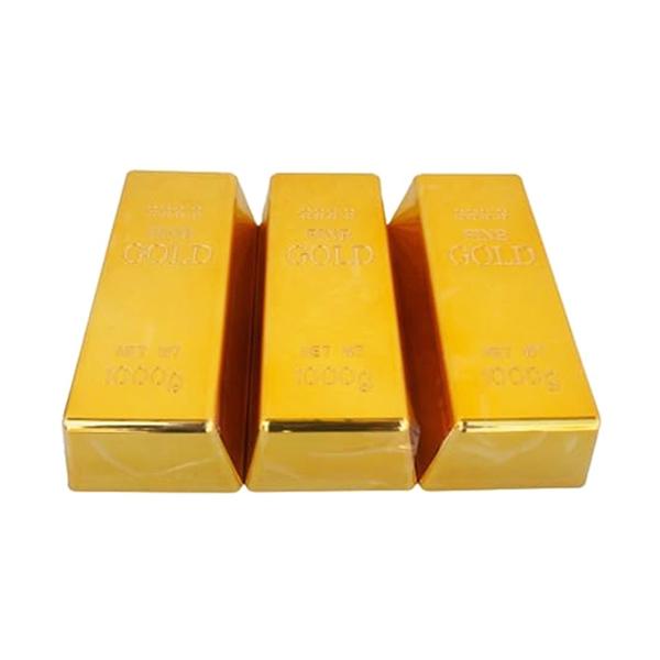 金の延べ棒 ゴールド レプリカ 3点セット パーティグッズ 装飾 雑貨