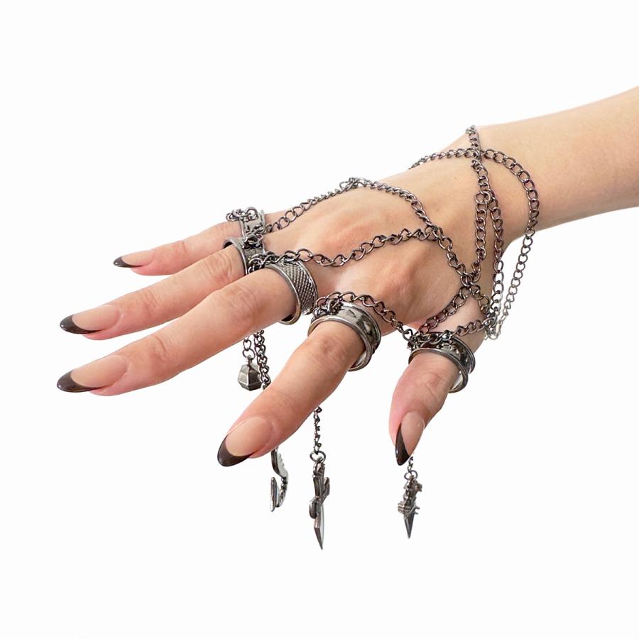 クラピカ 5指リング 束縛する中指の鎖 HUNTER×HUNTER チェーンジェイル