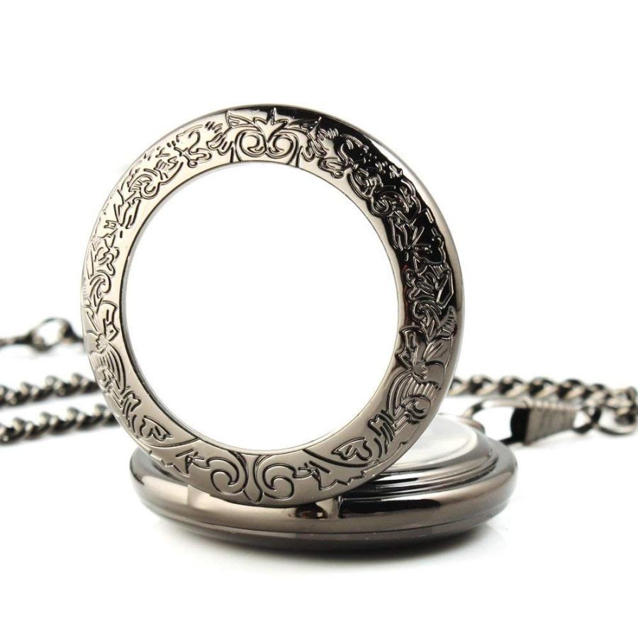 懐中時計 機械式 手巻き レトロ アンティーク調 送料無料