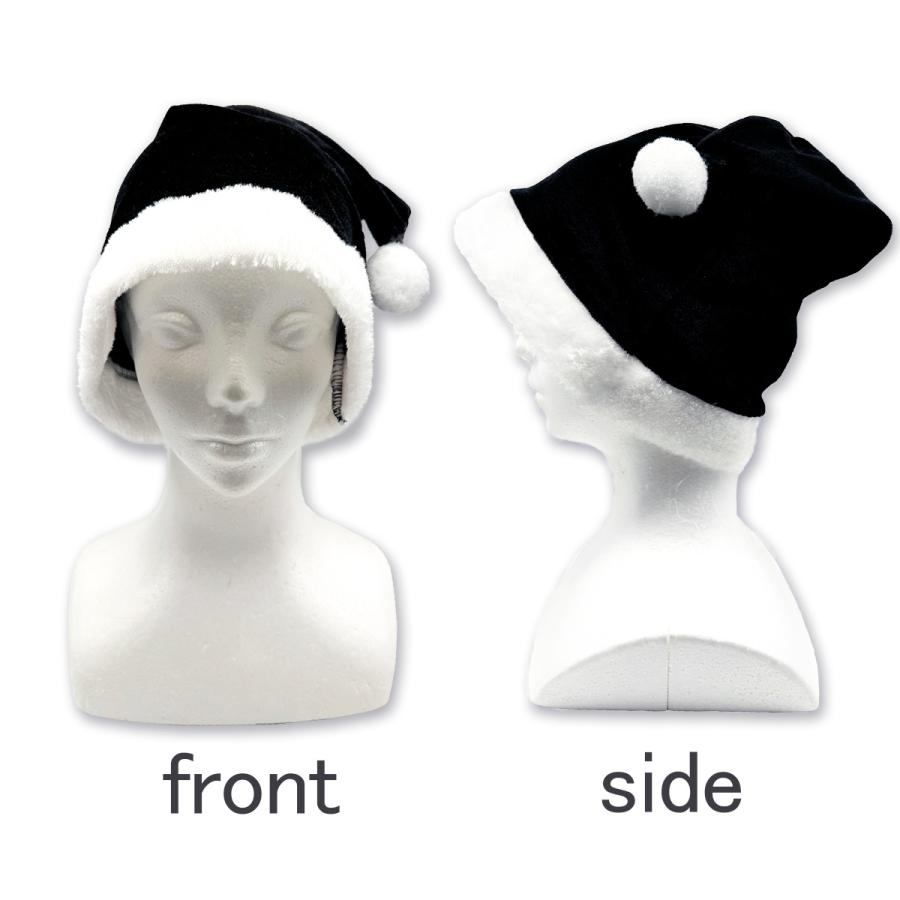 サンタ帽子 ブラック レッド フリーサイズ 5枚セット サンタ 衣装 大人用 クリスマス コスチューム サンタクロース 送料無料 |  | 05