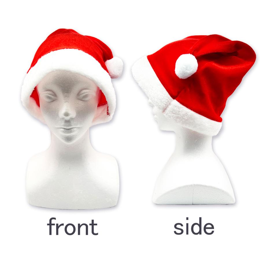 サンタ帽子 ブラック レッド フリーサイズ 5枚セット サンタ 衣装 大人用 クリスマス コスチューム サンタクロース 送料無料 |  | 07