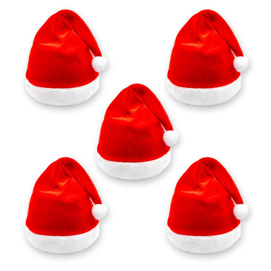 サンタ帽子 ブラック レッド フリーサイズ 5枚セット サンタ 衣装 大人用 クリスマス コスチューム サンタクロース 送料無料 |  | 08