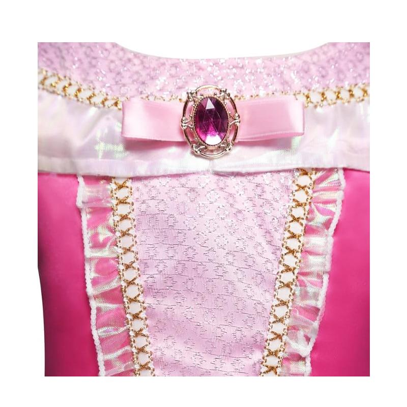 プリンセスドレス 衣装 コスチューム ドレス ピンク キッズ 子供用 5点セット 収納袋 付き お姫様ドレス ハロウィン 仮装 送料無料 |  | 01