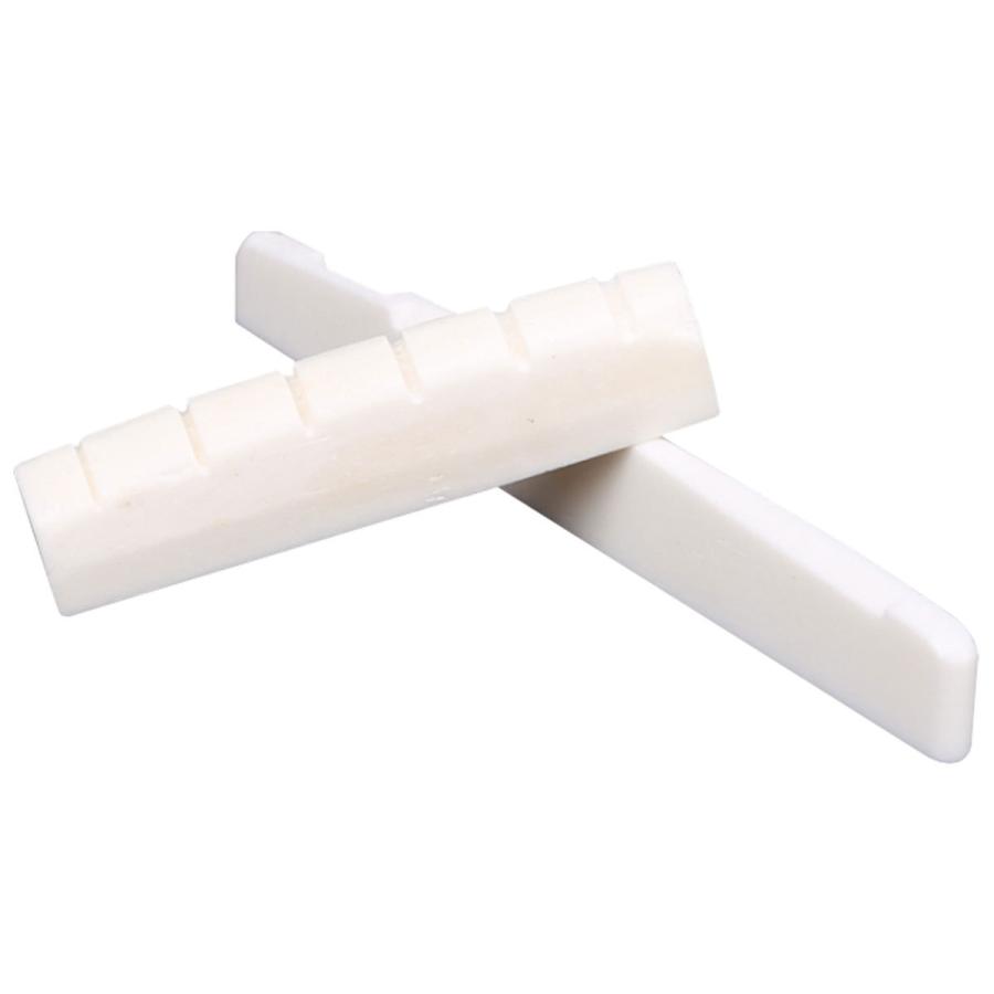 ギターナット ナットサドル ブリッジピン 6個セット 牛骨製 グリーン