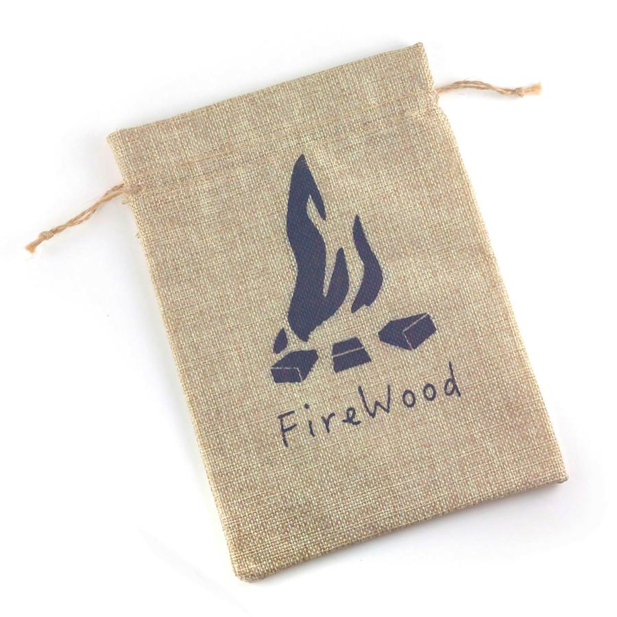 麻袋 デザイン 薪 ティンダーウッド ファイヤーウッド入れ アウトドア キャンプ 選べる枚数 1袋 / 3袋 / 5袋 送料無料 |  | 03