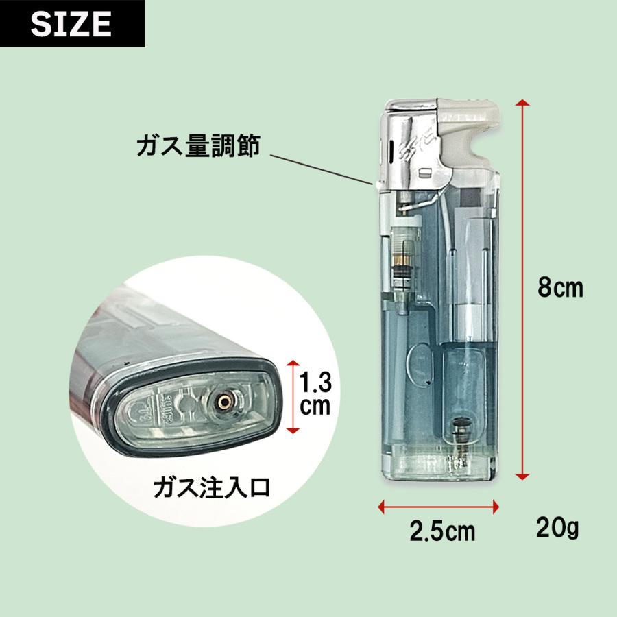 ツインライト ライター ターボ式 ジェットライター 着火用 ガス詰替可タイプ ノーマルプッシュタイプ カラーランダム 5個セット ポイント消化 送料無料｜simprettyhighclass｜04