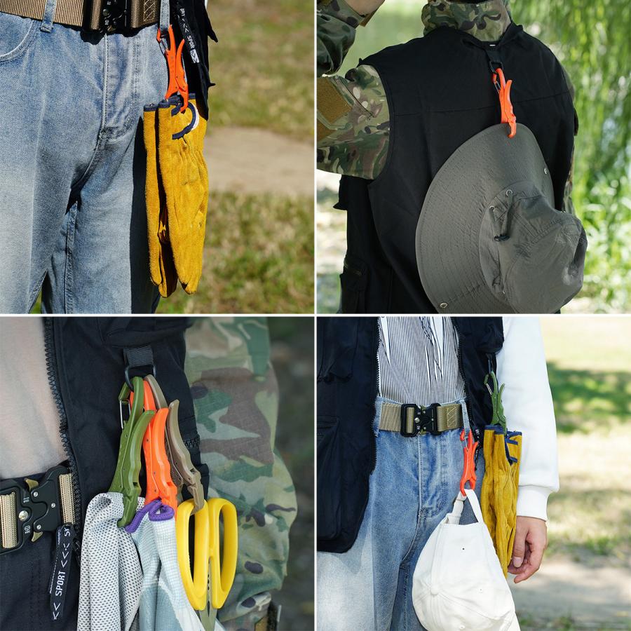 多機能カラビナクリップ 小物 ホルダー 落下防止 紛失防止 アウトドア キャンプ ウォーキング ハイキング 送料無料 |  | 01