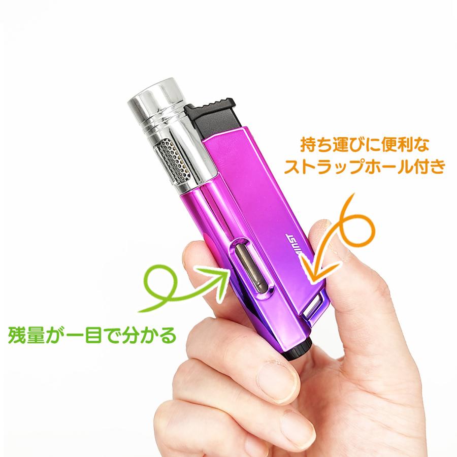 ライター ROCK’NG-JET アゲインスト ガス注入式 ターボライター 着火 アウトドア BBQ オレンジ ブルー パープル 送料無料 |  | 02