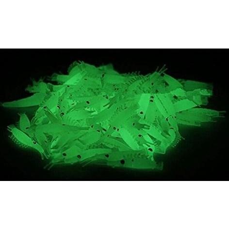 ワーム 夜光 エビ ソフトルアー 100個入り 3-4cm 0.6g 送料無料 |  | 01