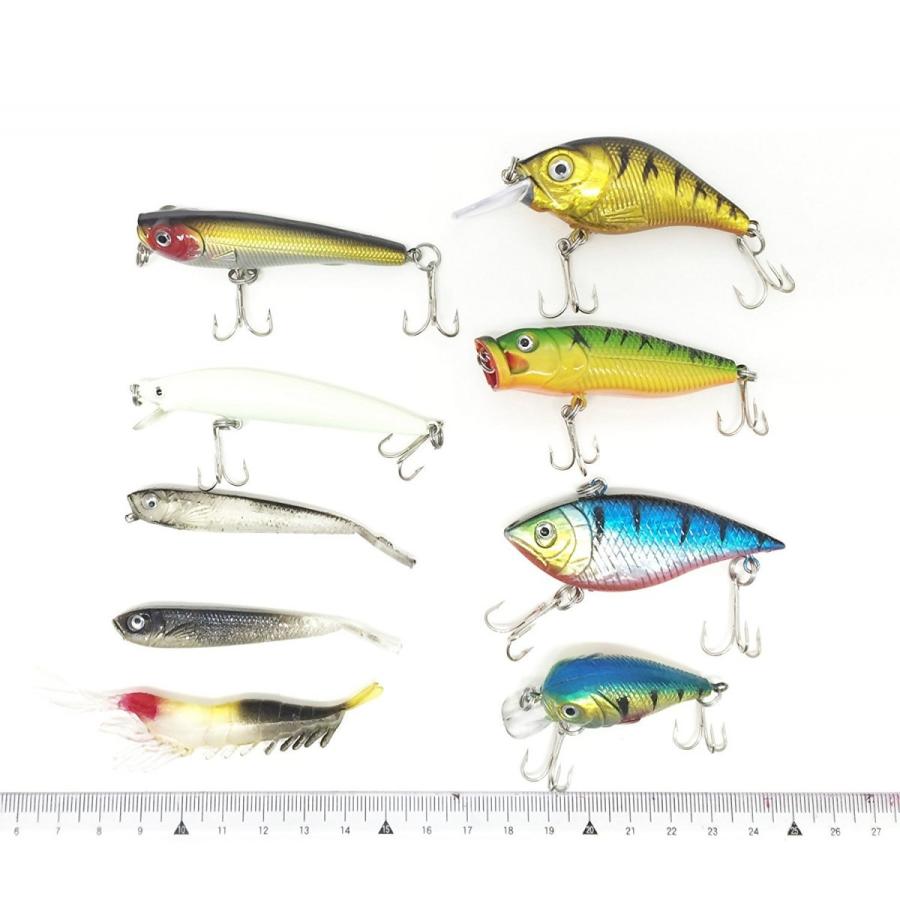 釣り具 ルアー ワーム バス釣り 渓流 ルアーケース付き 100個セット Qba01n0 いろいろハウスヤフー店 通販 Yahoo ショッピング