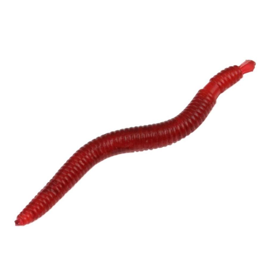 ワーム ミミズ 疑似餌 根魚 バス釣り 3.8cm 0.3g 100個入り 送料無料