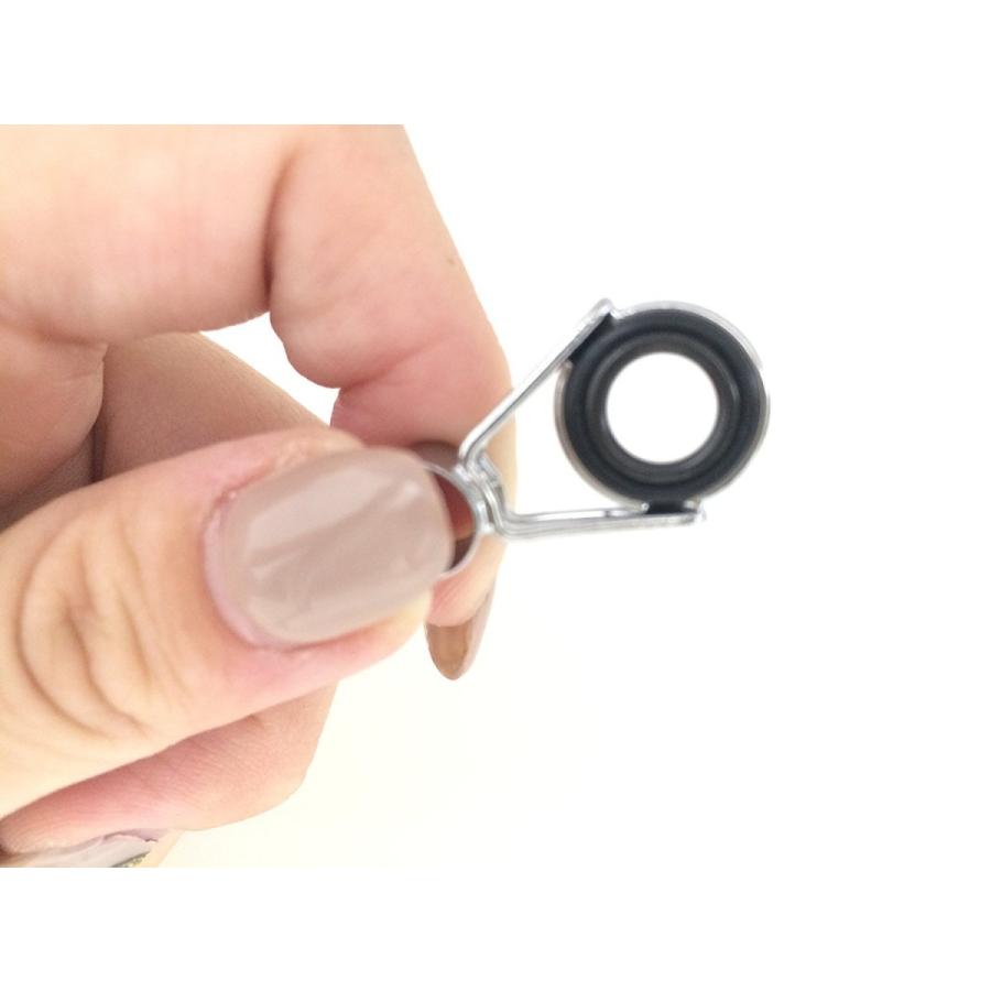 ロッド 釣竿 ガイド セット 修理 交換 補修用キット ステンレス製 75個
