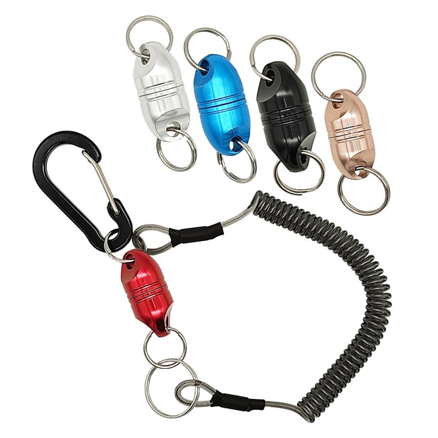 オルルド釣具 マグネットリリーサー カラビナ・尻手ロープ付 送料無料