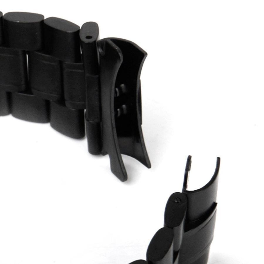 腕時計 交換ベルト 付け替え 時計ベルト ブラック 直カン / 弓カン 18mm / 20mm 送料無料 | ブランド登録なし | 07