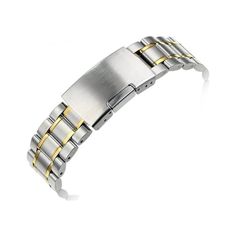 腕時計 交換ベルト バンド 交換 付け替え 時計ベルト ゴールドアクセント 直カン / 弓カン 18mm / 20mm / 22mm 送料無料 | ブランド登録なし | 01