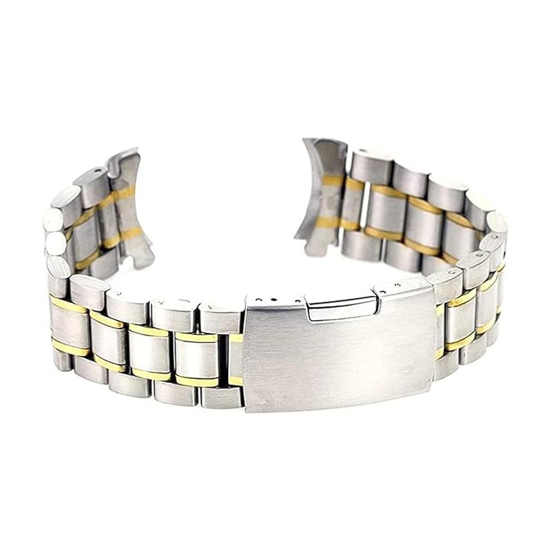 腕時計 交換ベルト バンド 交換 付け替え 時計ベルト ゴールドアクセント 直カン / 弓カン 18mm / 20mm / 22mm 送料無料 | ブランド登録なし | 02