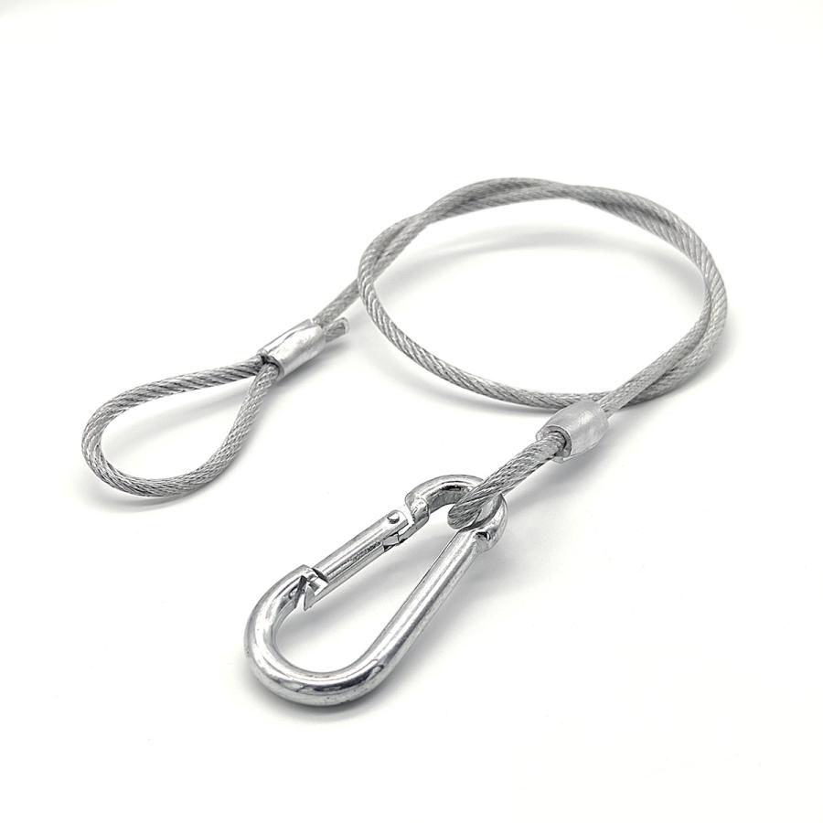 ワイヤー 落下防止ワイヤー 3×500mm セキュリティワイヤー 吊下げフック 転倒防止 安全対策 送料無料 | ブランド登録なし | 02