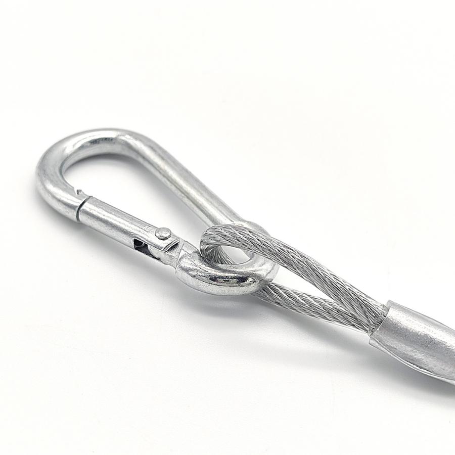 ワイヤー 落下防止ワイヤー 3×500mm セキュリティワイヤー 吊下げフック 転倒防止 安全対策 送料無料 | ブランド登録なし | 03