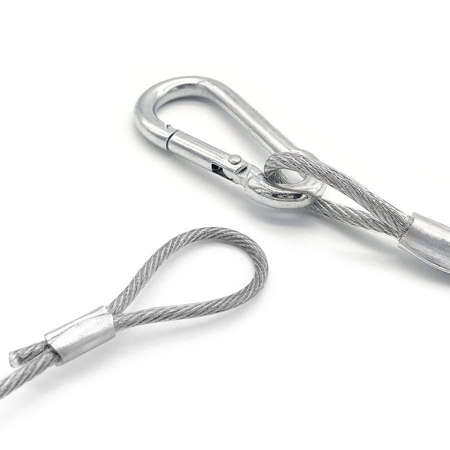 ワイヤー 落下防止ワイヤー 3×500mm セキュリティワイヤー 吊下げフック 転倒防止 安全対策 送料無料 | ブランド登録なし | 05